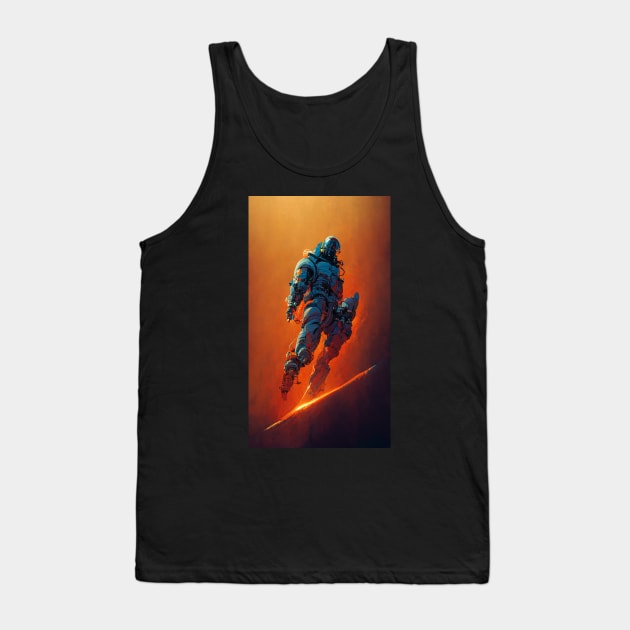 Neon Bot Tank Top by JoshWhiteArt